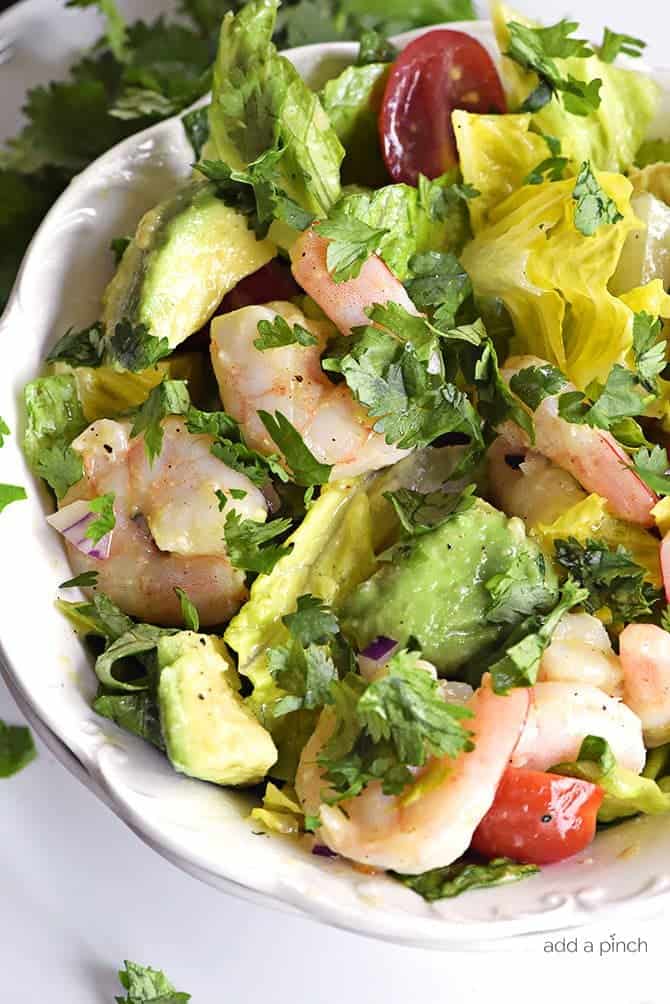 Cilantro Lime Shrimp Avocado Salad: Ceviche Taste, Quick Prep